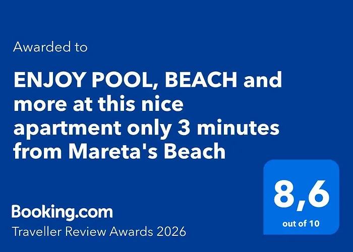 Enjoy Pool, And At 2bedroom Only 3 Minutes From Mareta's Apartament *